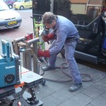 Het maken van een smeedijzeren trapleuning Het maken van een smeedijzeren trapleuning